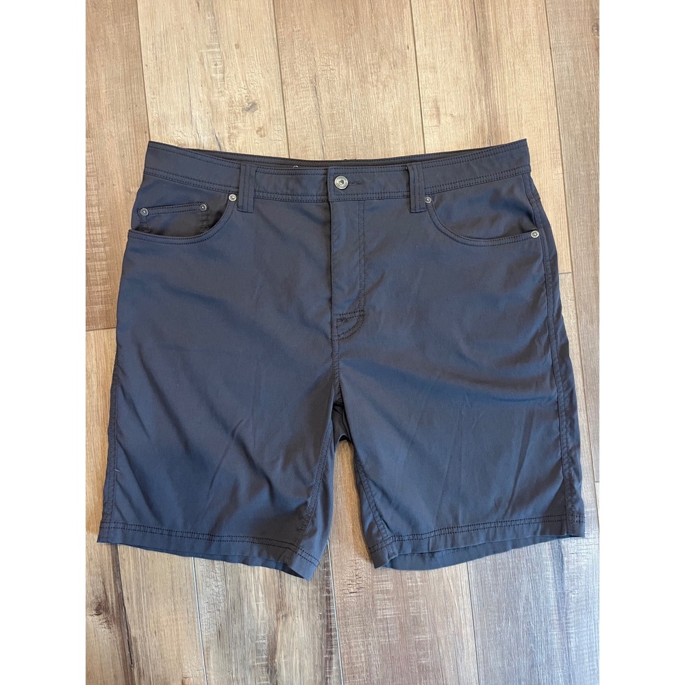 Prana Men's Brion Charcoal Gray‎ Performance Shorts Size 38